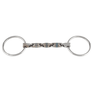 Mors à étrier poli et lisse pour chevaux et chèvres avec anneau mobile, joue Waterford, réutilisable, durable, usage vétérinaire - Product Image 1
