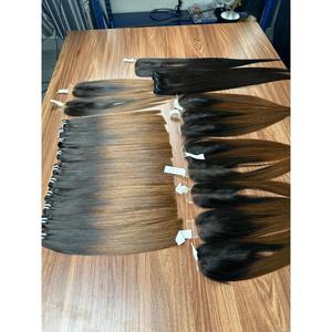 U Part <b>Human</b> Hair Topper Straight Natural Black Vietnamese Virgin Double Drawn Lace U Part <b>Wig</b> Wholesale - Product Image 4