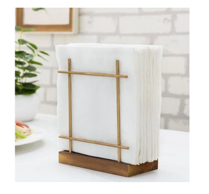 Nuevo Soporte de Papel Tisú de Latón, Organizador Decorativo, Moderno Soporte Geométrico de Latón para Caja de Papel Tisú - Product Image 2