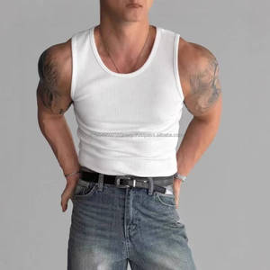 Débardeur décontracté pour homme en polyester, haute élasticité, séchage rapide, respirant, couleurs unies - Product Image 3