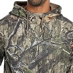 Hot Sale Heavy <b>Weight</b> Cotton Real <b>Tree</b> Jungle Print Hoodie Hunting Wear Cotton Blended Camo Hunting Hiking Men's Hoodies - Product Image 3