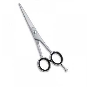 Best Quality Cheap Industrial Barber Scissors Black <b>Plastic</b> Handle Left Handed with Smooth <b>Edge</b> for Hair Cutting - Product Image 2