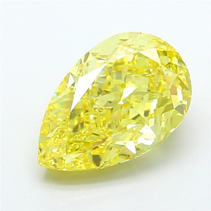 Diamante Suelto Certificado IGI, Color Amarillo Intenso, Alta Calidad, Cultivado en Laboratorio, Alto Brillo, Tipo CVD 2A, Excelente Brillo para Joyería - Product Image 1