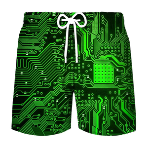 Shorts de Baño Personalizados para Hombre, Sublimados, de Primera Calidad, Ecológicos, con Cordón Ajustable, Bolsillos, Cintura Media, Transpirables y de Secado Rápido - Product Image 5