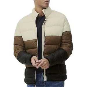 Veste matelassée grande taille pour homme, légère, à capuche, en duvet, 100% polyester, manches longues, pour l'hiver - Product Image 3