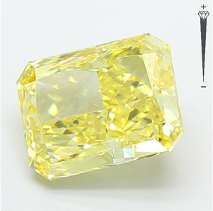 Diamant de laboratoire CVD certifié IGI 4,00 CT, taille Radiant, couleur Jaune Intense Fantaisie, clarté VS1, LG 792667168 ROYAL GEMS pour bijoux - Product Image 2