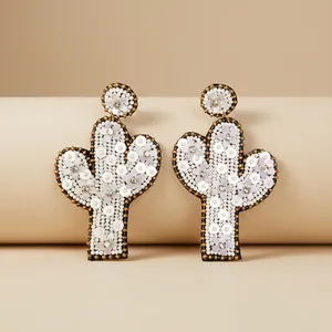 Most Selling Fashion Seed Bead <b>Hook</b> <b>Earrings</b> Women's Multicolor Lightweight Comfortable Rice beaded <b>Earring</b> for Casual Wear Gift - Product Image 4
