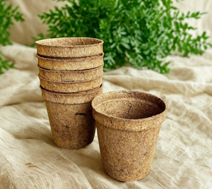 Pot en fibre naturelle de noix de coco – Jardinière respirante et biodégradable pour le jardinage biologique et la propagation des plantes - Product Image 1