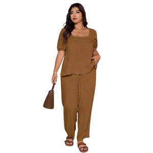 Printed Two Piece Jumpsuit <b>Set</b> Women Casual Fashion Wear - Product Image 4