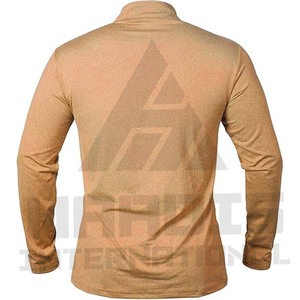 Camiseta de Manga Larga con Cuello y Corte Ajustado, Nuevo Estilo, Diseño Moderno con Paneles de Color en Contraste, Camiseta de Algodón para Hombre - Product Image 3