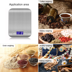 Báscula Digital de Cocina de Acero Inoxidable de 5 kg, Báscula Electrónica para Alimentos, Báscula Digital de Cocina - Product Image 6
