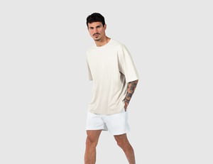 T-shirt à manches courtes pour homme HEBOLDIMPEX, style ample, surdimensionné, léger, 100% coton, tissu tricoté personnalisé - Product Image 6