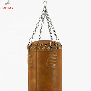 Saco de Boxeo de Cuero Resistente de Alta Calidad con Correas de Soporte Reforzadas y Relleno de Arena para un Entrenamiento de Alto Impacto Confiable - Product Image 3