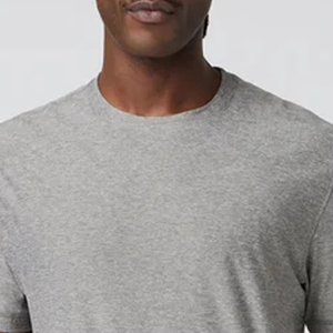 Camiseta de Hombre Gris Jaspeado con Logotipo Personalizado, Algodón Ultra Suave Premium, Cuello Redondo Informal, Manga Corta, Estilo Urbano Minimalista para Verano - Product Image 6
