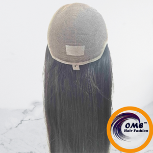 Perruque en cheveux humains longue, densité 130 %, grande taille de bonnet, noire naturelle, avec dentelle frontale, cheveux Remy - Product Image 4