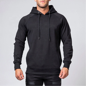 Custom Wholesale <b>Hoodie</b> 100% Cotton Slim Fit Running <b>Workout</b> Cotton Casual <b>Hoodie</b> Embroidery Logo Gym Fitness <b>Hoodie</b> for Men - Product Image 2