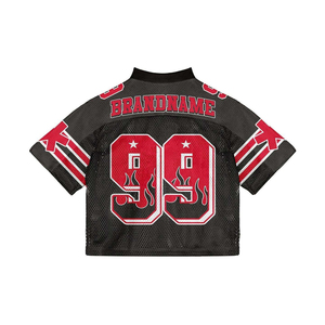 BRNDONME เสื้อฟุตบอลอเมริกันผู้ชาย คอวี แขนสั้น หมายเลข 88 ระบายอากาศได้ดี ชุดกีฬาสำหรับผู้ใหญ่ ทรงปกติ - Product Image 4