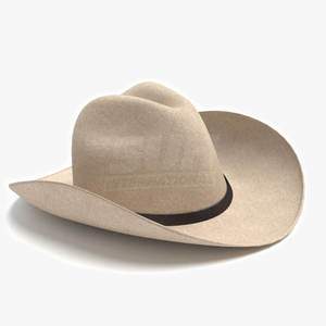 Chapeaux de cowboy en cuir de haute qualité pour adultes, design de logo personnalisé, ajustables, quatre saisons, vente en gros en ligne - Product Image 1