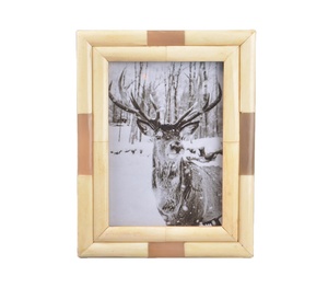Marco DE FOTOS hecho a mano con cuerno natural y hueso por Stylenest Elegant Indian Artisan Design - Product Image 1