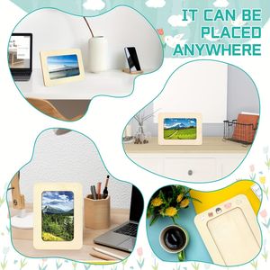 Confezione da 40 Cornici in Legno Non Finite 10x15 cm, Cornici Portafoto da Tavolo per Halloween, Ringraziamento, Natale, Matrimoni - Product Image 5