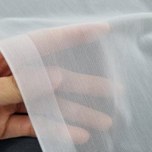 Tela de encaje elástica de malla de 30 cm, ligera, de nailon y elastano, tejido de punto por urdimbre, panel elástico para lencería de boda y banda de sujetador - Product Image 5