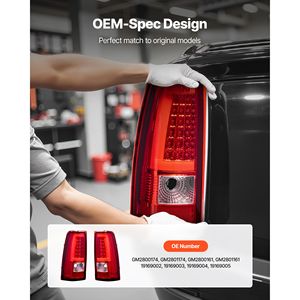 Gruppo Luci Posteriori Compatibili per Chevy Silverado 1500/1500 HD 2003-2006 e Chevy Classic 2007, Lente Trasparente, 2 Pezzi DRi - Product Image 3