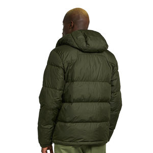 Blouson matelassé en toile premium pour homme avec manches longues et capuche, vêtement d'hiver disponible en différentes couleurs, grandes tailles, styles unis à prix avantageux - Product Image 2