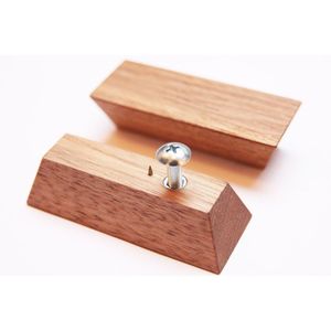 Poignées de tiroir en bois massif naturel pour armoire de cuisine, placard, meubles, quincaillerie, couteaux à dîner - Product Image 5