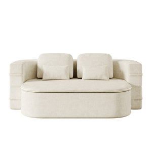 Divano Letto Convertibile 75 2 1 in Schiuma, Multifunzionale, Pieghevole, con Coperta in Ciniglia, Divano Letto Pieghevole da Pavimento - Product Image 4