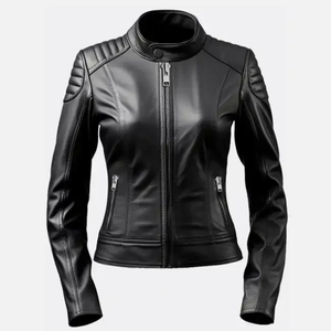 Chaqueta de Motociclista para Mujer, Estilo Moderno 2026, Transpirable, con Detalle de Cinturón, Ajuste Cómodo, Ideal para Uso Diario y Actividades al Aire Libre - Product Image 1