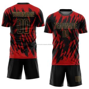 Uniforme de Fútbol Personalizado de Fábrica, Sublimado, Liso, de Calidad, Nuevo Diseño, para Hombre - Product Image 1