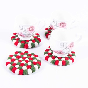 Super Absorbent Feltandwool Drink Coasters (4 Pcs 1kg) for Drinkware - Product Image 1