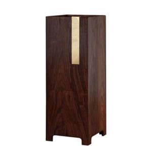 Porte-parapluie élégant en bois d'acacia fait main avec incrustation en laiton - Vente en gros - Product Image 1
