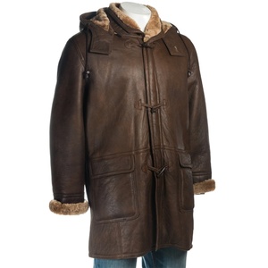 2026 New <b>Shearling</b> Lamb Leather <b>Bomber</b> <b>Jacket</b> for Men Custom Design Breathable Comfortable Adult Leather <b>jackets</b> - Product Image 1