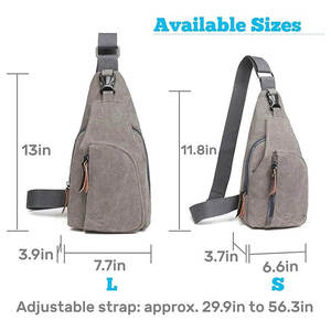 Sacs à bandoulière classiques de luxe pour hommes, vente chaude, personnalisables en usine avec logo OEM, sacoche de poitrine de bonne qualité avec fermeture à glissière - Product Image 3
