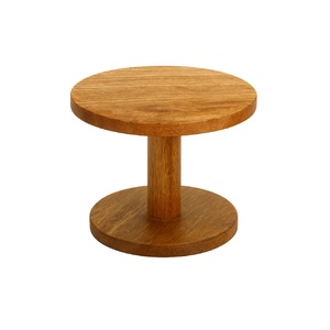 Support à gâteau en bois plaqué à un seul niveau, tendance et décoratif, forme personnalisée, pour anniversaires et mariages - Product Image 2