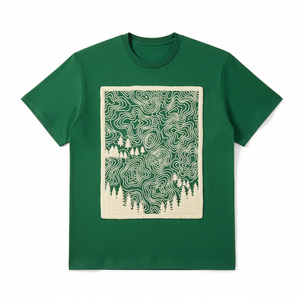 เสื้อยืดคอตตอนพิมพ์ลายพัฟฟ์สไตล์วินเทจ หนานุ่ม สกรีนโลโก้ตามสั่ง ทรงไหล่ตก ขายส่ง เสื้อยืดผู้ชาย - Product Image 1
