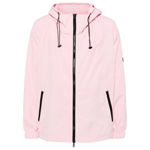 Men's Light <b>Pink</b> Thick Canvas Hooded Quilted <b>Jacket</b> with Zipper Closure <b>Waterproof</b> Casual Winter Outerwear - Product Image 3