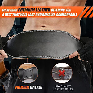Cinturón de Soporte Lumbar Transpirable y Antideslizante de Caucho Natural Premium para Levantamiento de Pesas y Entrenamiento de Fuerza (Personalizable Unisex) - Product Image 6