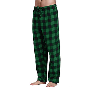 Pantalones de Pijama de Franela Ligeros para Hombre, Primavera-Verano, Cintura Media con Cordón, Corte Ajustado, para Adultos - Product Image 5