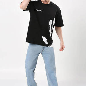 Camiseta de Punto con Estampado Puff para Hombre y Mujer, Cuello Redondo, Secado Rápido y Transpirable - Product Image 1