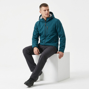Chaqueta Urbana con Capucha y Cierre Frontal, Tejido Premium, Chaqueta Cortavientos para Hombre, para OEM/ODM - Product Image 6