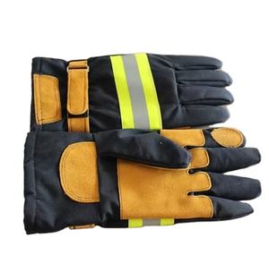 Gants de pompier en cuir de vachette de haute qualité, directement de l'usine, gants de sécurité anti-feu - Product Image 3