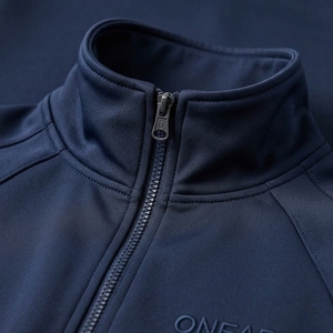 Men's <b>Navy</b> Tracksuit <b>Set</b> Full Zip Athletic Jacket Jogger Pants Sportswear Training <b>Gym</b> Running Custom Logo - Product Image 4