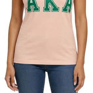 Camiseta sin mangas con letras verdes y rosas para mujer, Top informal de algodón con diseño gráfico, camisa de moda de verano, ropa suave y cómoda para uso diario - Product Image 3