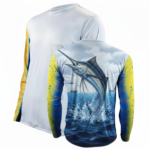 Camisa de Pesca de Manga Larga con Protección UV y Sublimación, de Secado Rápido, Camuflaje, Transpirable, Cómoda y Elástica - Product Image 1