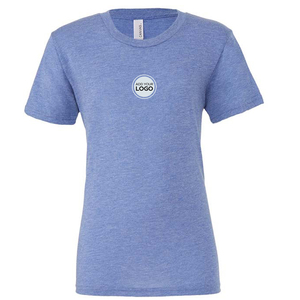 T-shirt unisexe en tissu tri-mélange, prix de gros - Product Image 1