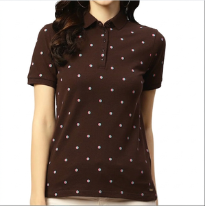 เสื้อโปโลผู้หญิง Ostriya International OEM Service ระบายอากาศได้ดี แห้งเร็ว ผ้าถัก แขนสั้น สีพื้น - Product Image 2