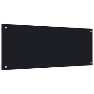 Dosseret de cuisine 39.4 \ "x 15.7 \" Produit haut de gamme en verre trempé noir à usage décoratif - Product Image 1