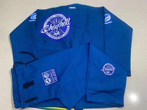 Nouveau modèle de kimono BJJ bleu 100% coton, impression personnalisée, unisexe, adulte, coupe ample, durable, arts martiaux - Product Image 2